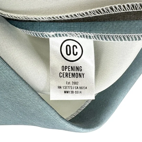 RARE Opening Ceremony x Rene Magritte Gray Blue The Lovers II Printed Sweatshirt - Picture 6 of 7